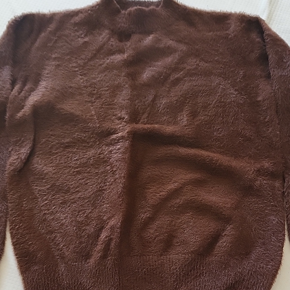 Zara Brown Fuzzy Sweater
